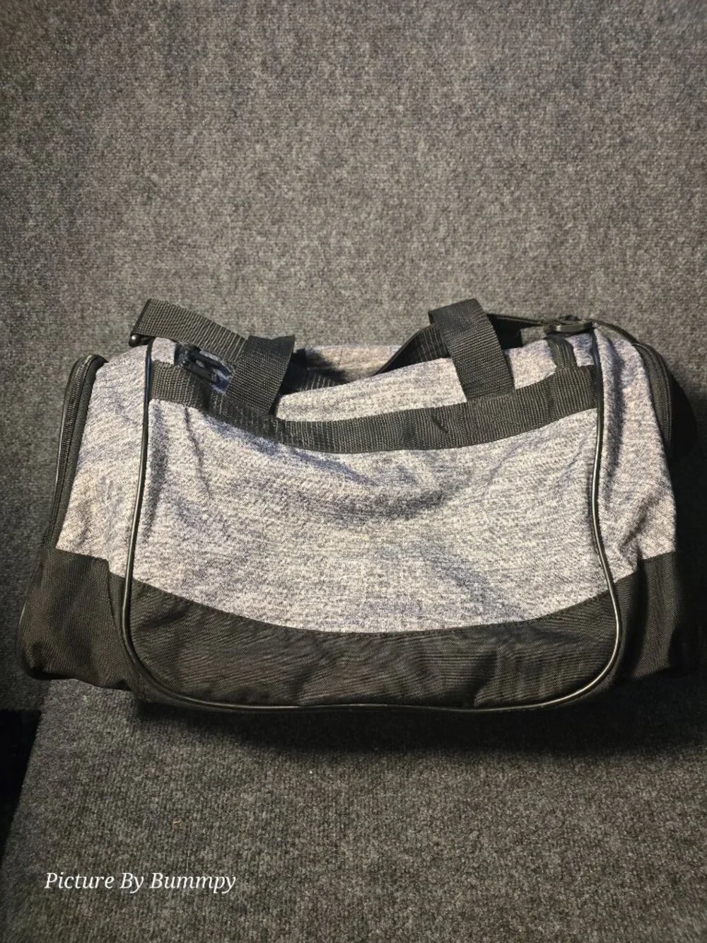 Adidas Defender Small Duffel Bag Heather Gray & Black Gym Travel Carry-On
